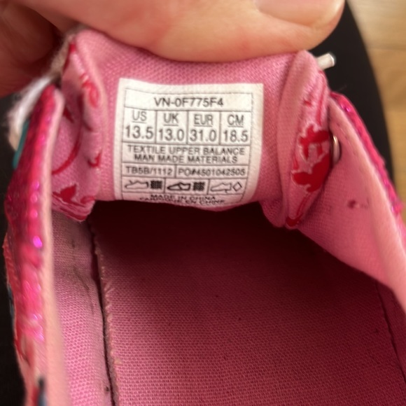 Sparkly Girls lace up Vans - Picture 6 of 7